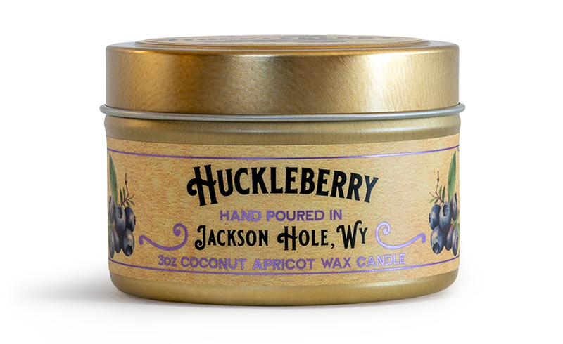3oz Huckleberry Candle - Gold Tin