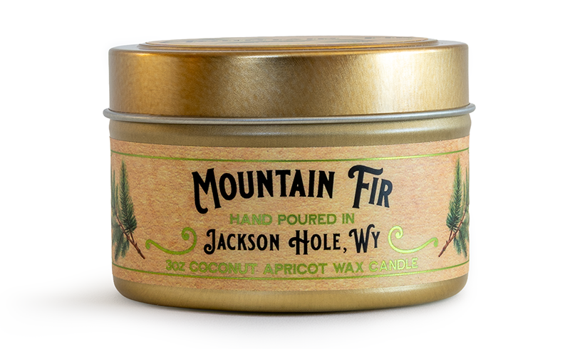 3oz Mountain Fir Candle - Gold Tin