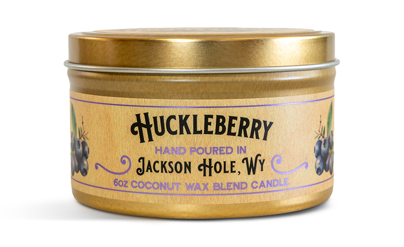 6oz Huckleberry Candle - Gold Tin